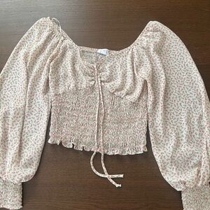 Floral Smocked Women's Top